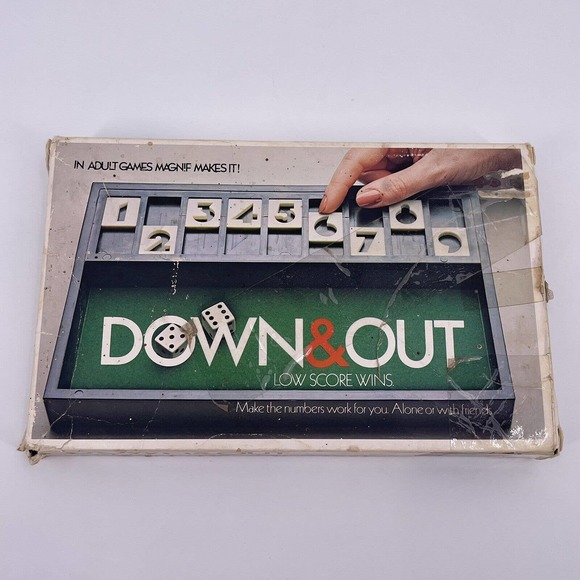 Down & Out Vintage 1979 Dice Game Model # 2231 Complete Adult Math Game Mag-Nif - Picture 4 of 10